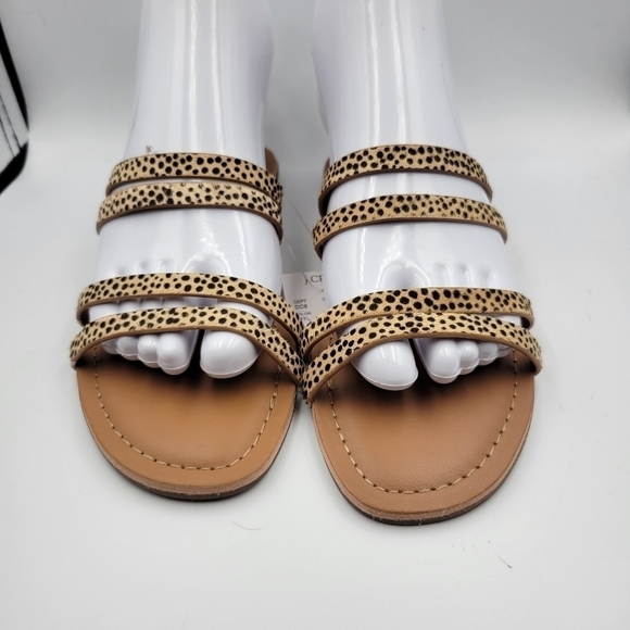 J. Crew Leopard Print Slide Sandals Sz 6 - Picture 3 of 12